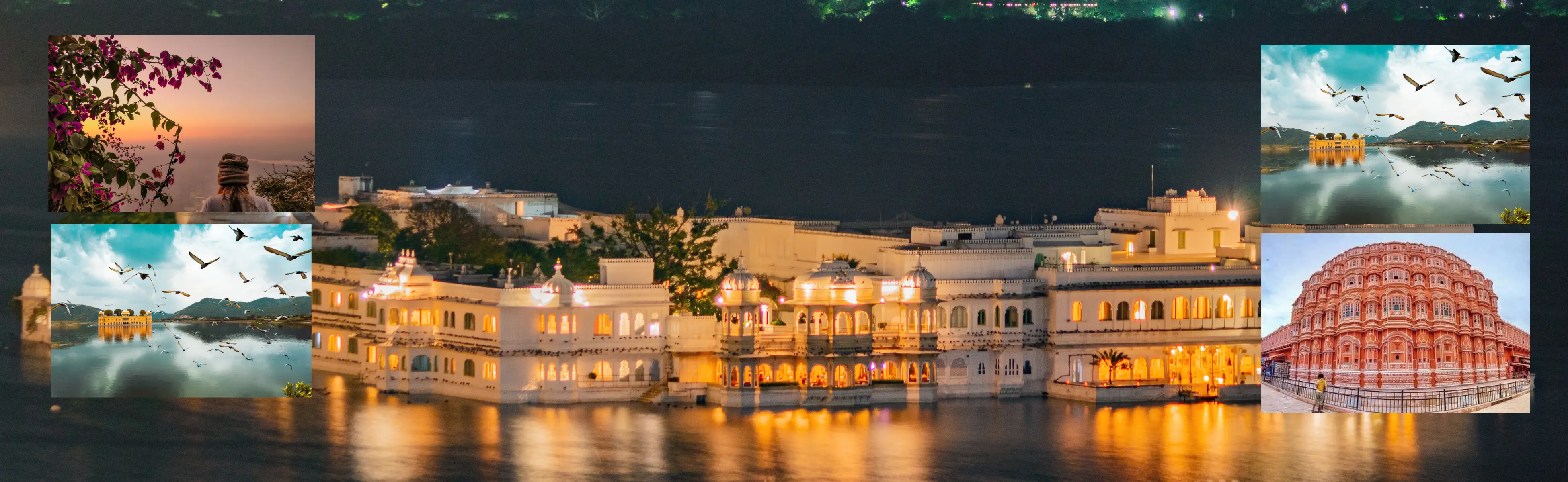 Jaipur, Udaipur, Mount Abu, Chandigarh Airport,  From  Chandigarh    Tour Packages
